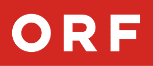 meinkarrierestart.at ORF-Logo mit weißen Großbuchstaben auf rotem Grund und einem weißen Kreis links vom Text.