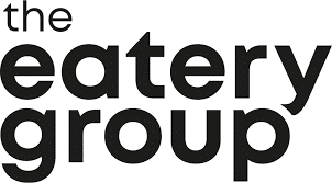 meinkarrierestart.at Logo für "the eatery group" mit fettem, schwarzem Kleinbuchstaben auf weißem Hintergrund.