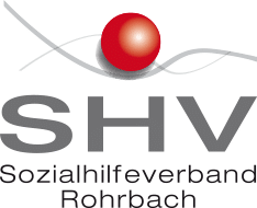 meinkarrierestart.at Logo des Sozialhilfeverbandes Rohrbach mit einer roten Kugel und grauen geschwungenen Linien über den großen grauen Buchstaben 