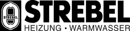 meinkarrierestart.at Strebel-Logo mit einem Wappenschild auf der linken Seite und dem Schriftzug 