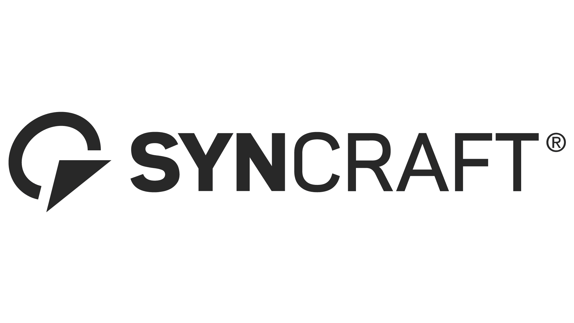 meinkarrierestart.at Das Bild zeigt das SYNGRAFT-Logo mit einem stilisierten runden Pfeil links neben dem Text 