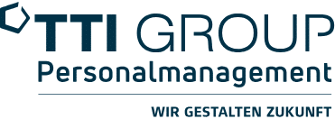 meinkarrierestart.at Logo der TTI GROUP Personalmanagement mit einem sechseckigen Symbol auf der linken Seite und dem Slogan 