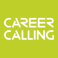 meinkarrierestart.at Weißer Text mit der Aufschrift „Career Calling“ in Großbuchstaben auf limettengrünem Hintergrund.